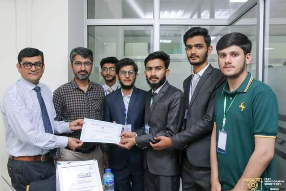 Dr. Affan & Dr. Mushtaq HODs at Job Fair 2025