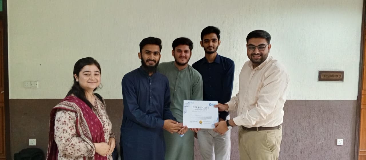 Bilal Ashiq with Winning AI Team