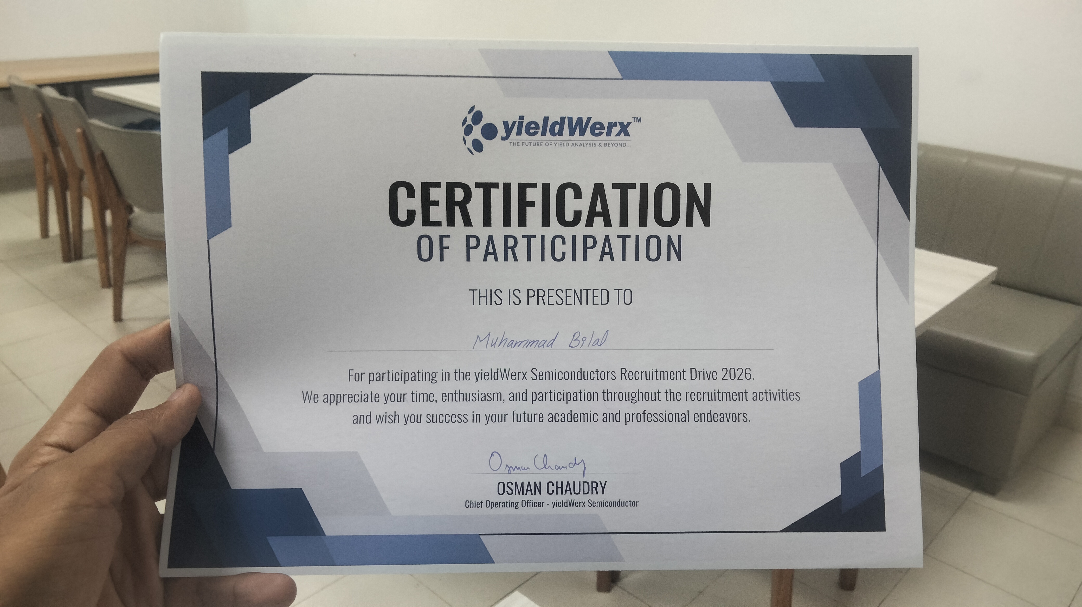 Bilal Ashiq at Yieldwerx
